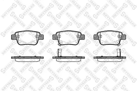 1058 002-SX STELLOX Колодки тормозные